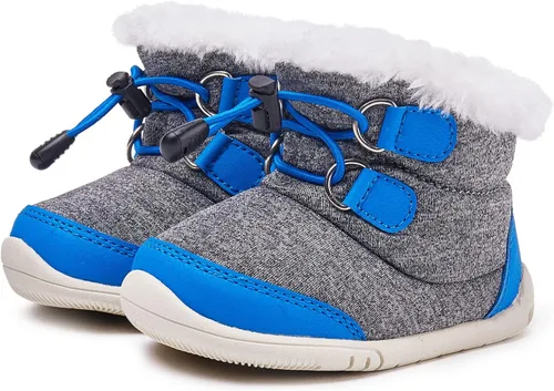Vista 33 de BMCiTYBM Botas de nieve para bebés y niños pequeños, zapatos de invierno para niños y niñas, zapatos de bebé de piel sintética para clima frío
