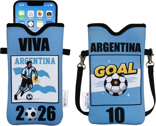 Vista 31 de Tainada Funda Estuche Bolsa de Neopreno para Teléfono para Hombres y Mujeres con Correa Cruzada/Cordón para el Cuello para iPhone 17/16/15 Pro Max
