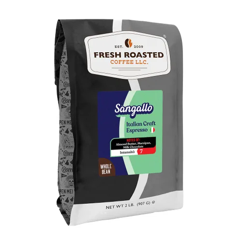 Vista 29 de Fresh Roasted Coffee, Blackbeard's Revenge, 12 onzas, tostado medio, Kosher, grano entero