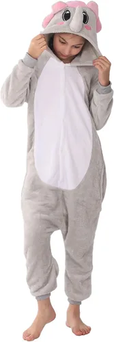 Vista 8 de Disfraz de franela para niños, disfraz de Halloween, Pascua, animales, cosplay para niñas y niños, una pieza