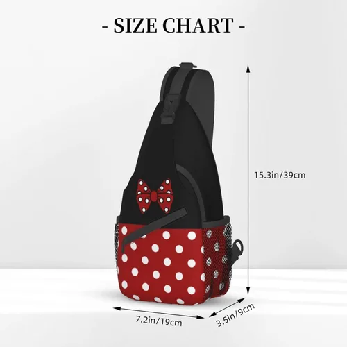 Vista 3 de Azfxpij Bolso bandolera de lunares para mujeres y hombres, mochila de hombro de lunares retro de moda, multiusos, para viajes, senderismo, mochila