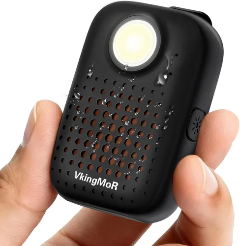 Vista 8 de Altavoz Bluetooth portátil, altavoz portátil con clip con micrófonos integrados, música manos libres y llamadas para senderismo/ciclismo, altavoz