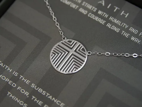 Vista 2 de EFYTAL Regalos de confirmación para niñas adolescentes, collar de fe de plata de ley 925, regalos de primera comunión para niñas, regalos religiosos