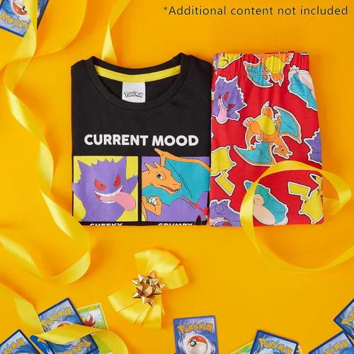 Vista 2 de Pokemon Conjunto de pijama para hombre, camiseta y pantalones largos, ropa de descanso para hombres y adolescentes, tallas S-3XL, regalos para él