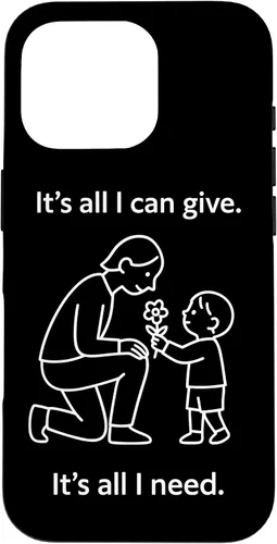 Vista 20 de Child Giving Flower to Parent Minimal Symbolic Love Design Case for iPhone 16