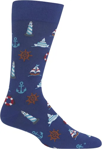 Vista 4 de Hot Sox Calcetines deportivos y atléticos divertidos para hombre, paquete de 1 par, regalos de moda novedosos y divertidos Por encima del par