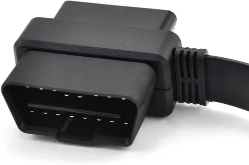 Vista 8 de Cable divisor OBD2 de 20 pulgadas/19.7 in, OBD-II, 16 pines, hembra a macho/hembra, conector de extensión de cable plano, cable de diagnóstico