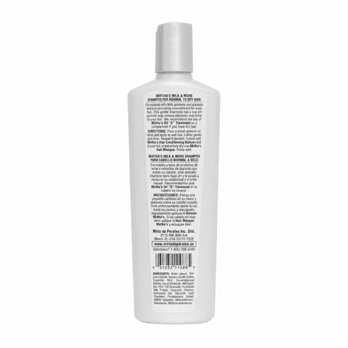 Vista 2 de Mirta De Perales Champú de leche para cabello normal a seco, 8 oz