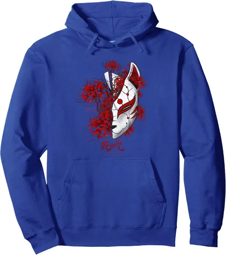 Vista 11 de Sudadera con capucha de anime con diseño de lirio de araña japonesa en suave grunge, Negro, S