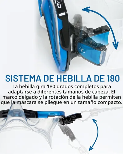 Vista 4 de TUSA M-1003 Freedom Elite - Máscara de buceo Negro