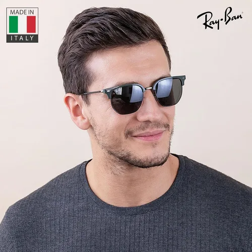 Vista 31 de Ray-Ban RB4416 NEW CLUBMASTER - Gafas de sol de forma cuadrada redonda con kit oficial de gafas