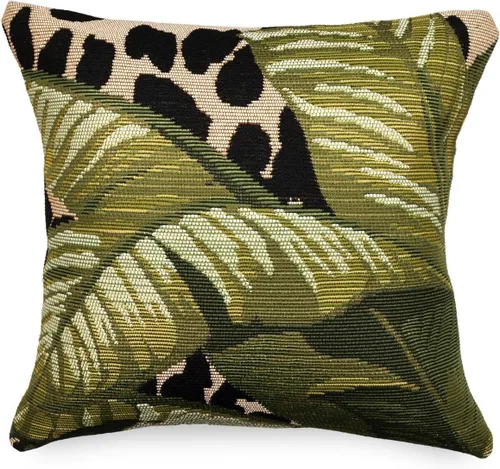 Vista 48 de Liora Manne Marina - Almohadas de fácil cuidado para interiores y exteriores, 12 x 18 pulgadas, color verde Verde Libre de Abejas