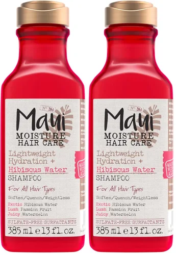 Vista 10 de Maui Moisture - Champú de hidratación ligera + agua de hibisco, champú hidratante con aloe vera suaviza el cabello rizado, vegano y sin sulfatos, 13