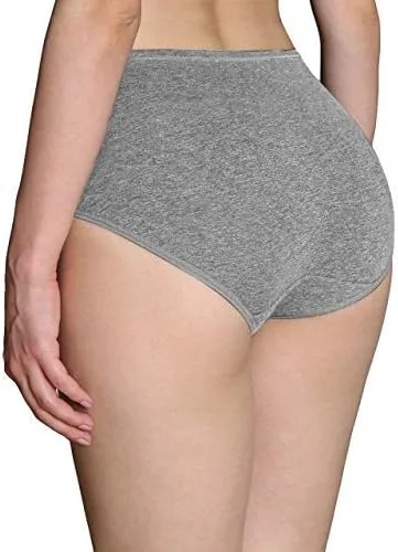 Vista 4 de Ropa interior para mujer de algodón a media cintura no marca los rollitos cobertura completa calzones para mujer lencería ropa interior para mujer