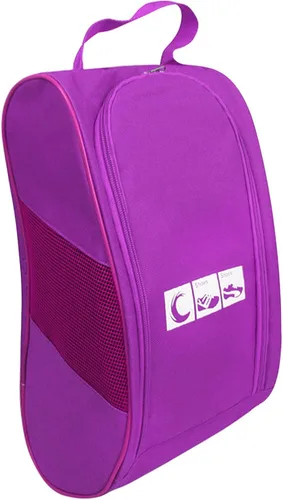 Vista 2 de Impermeable transpirable a prueba de polvo de viaje portátil zapatos con cremallera asa de transporte organizador casa zapatos libre soporte