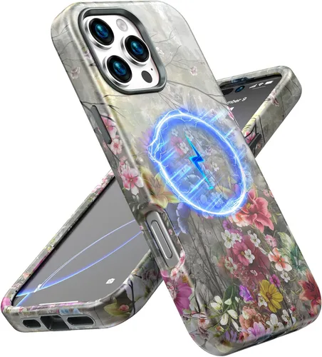 Vista 21 de Magsafe - Funda protectora para iPhone 13/14, a prueba de golpes, a prueba de caídas, funda inalámbrica para parachoques, protección híbrida