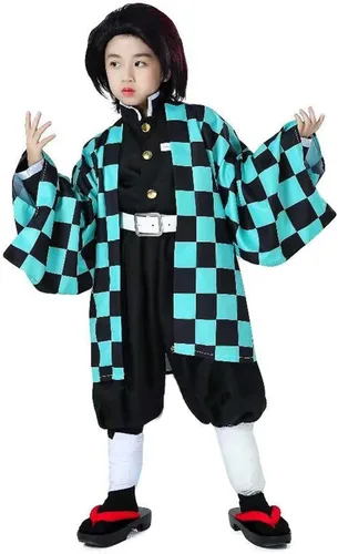 Vista 3 de Disfraz de anime para adultos, kimono, Halloween, Navidad
