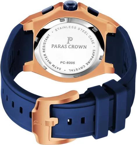 Vista 3 de Paras Crown - Reloj deportivo para hombre, reloj militar para hombre, resistente al agua