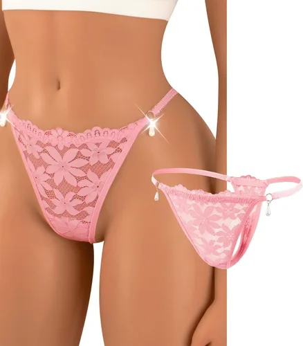 Vista 13 de Banamic Tangas de G-String para Mujer, Bragas T Back, Ropa Interior Sexy y Transpirable negro 258