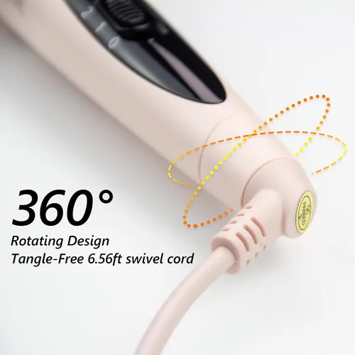 Vista 8 de ANGENIL Cepillo térmico para el cabello, peine térmico para el cabello para mujeres, voluminizador y alisador de 1.5 pulgadas, rizador de cerámica