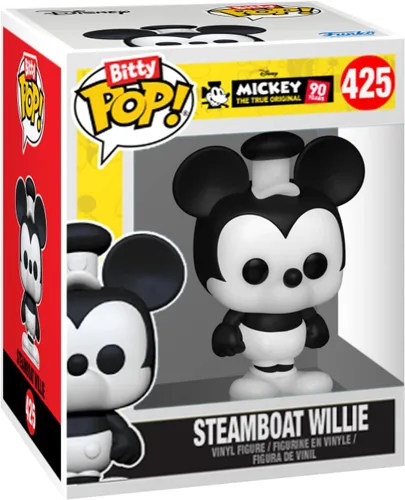 Vista 19 de Funko Bitty Pop! Disney - Minnie, paquete de 4 – Minnie Mouse (vestido rojo), pato margarita, pato Donald y una figura misteriosa sorpresa – 0.9