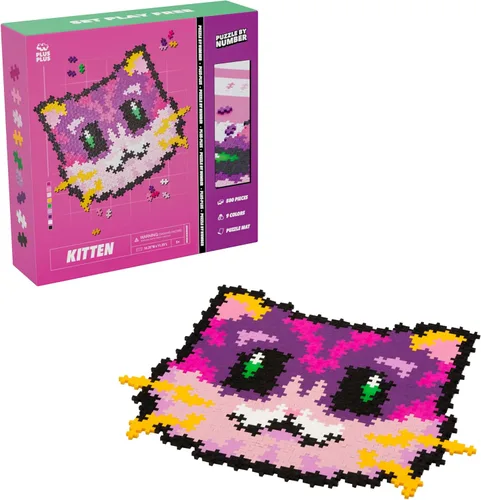 Vista 12 de PLUS PLUS Puzzle By Number, Puppy - Juego de bloques de construcción de 500 piezas Kit de arte Pixel para niños, bloques de hashtag entrelazados