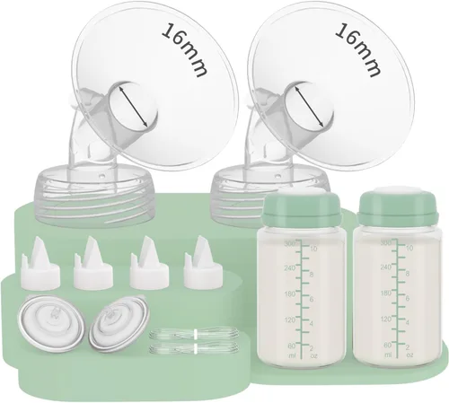 Vista 22 de Juego completo de 2 piezas de repuesto de extractor de leche de 0.472 in con botella de 10 oz compatible con bomba Spectra S1/S2/SG/9plus