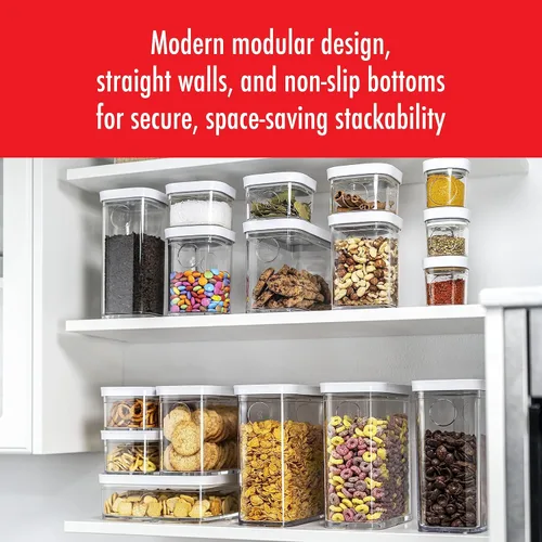 Vista 6 de ZWILLING - Organizador de almacenamiento Fresh & Save Cube, S, 0.35 cuartos de galón, organizadores y almacenamiento de despensa, plástico