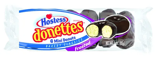 Vista 5 de Hostess Donettes Mini Donuts, escarchado, 3 onzas, 10