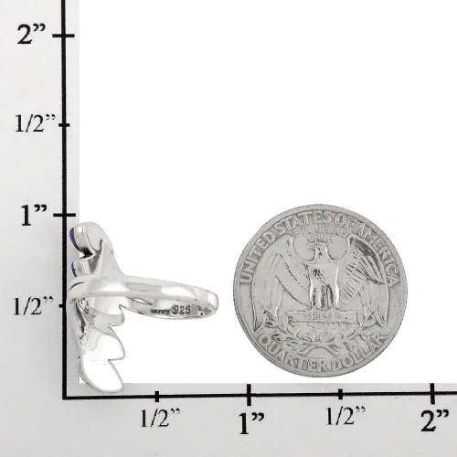 Vista 5 de Anillo de plata de ley, turquesa auténtica y piedras preciosas, Metal, Turquesa