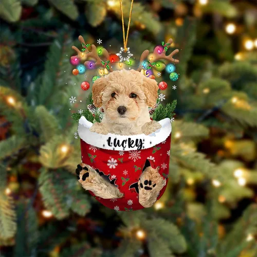 Vista 92 de Adorno de Navidad personalizado para perro Airedale Terrier en bolsillo de nieve, adorno para árbol de Navidad, idea de regalo para amantes