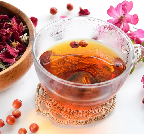 Vista 6 de Vesici Juego de 10 infusores de té de hojas sueltas de acero inoxidable para soporte de té suelto, filtro de té con bola de infusor, incluye ganchos