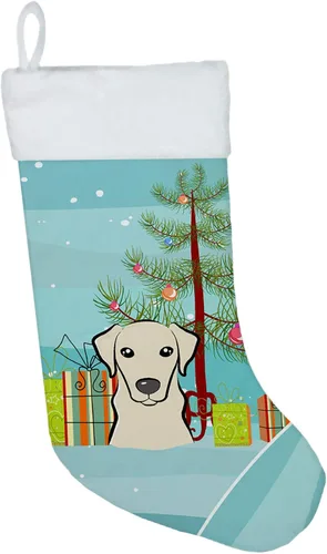 Vista 14 de Caroline's Treasures BB1590CS Árbol de Navidad y Alaskan Malamute Calcetines de Navidad para colgar en la chimenea, decoración de fiesta de Navidad