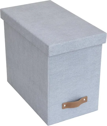 Vista 7 de Bigso John Caja de archivos de escritorio, solución de almacenamiento y organizador de documentos para documentos importantes, caja de archivos