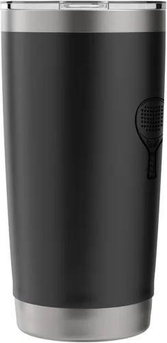 Vista 4 de Raqueta de pádel Equipo Deportivo Jugador de pádel Hombres Mujeres Vaso aislado de acero inoxidable