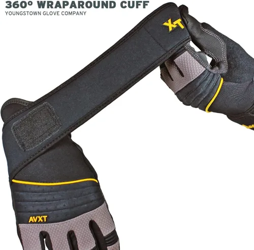 Vista 4 de Youngstown Glove Anti-Vibe XT - Guantes de trabajo mecánico con amortiguación de vibraciones para hombres, duraderos, lavables, antideslizantes