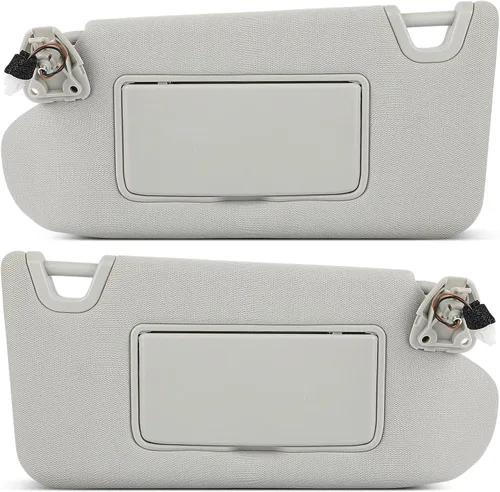 Vista 15 de Visor de sol para pasajero derecho gris sin techo solar para 2002-2005 para Dodge para Ram 1500, 2003-2005 para Dodge para Ram 2500, 2003-2005