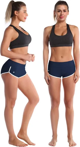 Vista 4 de BUBBLELIME XS-XXL Sexy Booty Yoga Shorts Running Shorts Women UPF30+ Workout Fitness Active Wicking Yoga Tummy Control