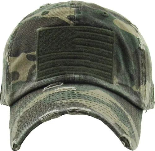 Vista 2 de KBETHOS Tactical Operator Collection USA Fishing Mesh Ballcap Flag Patch America Outdoors Trucker Baseball Cap