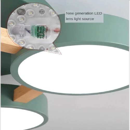 Vista 8 de Lámpara de techo LED, lámpara de techo 33WGreen 3 CCT para dormitorio, sala de estar, cocina