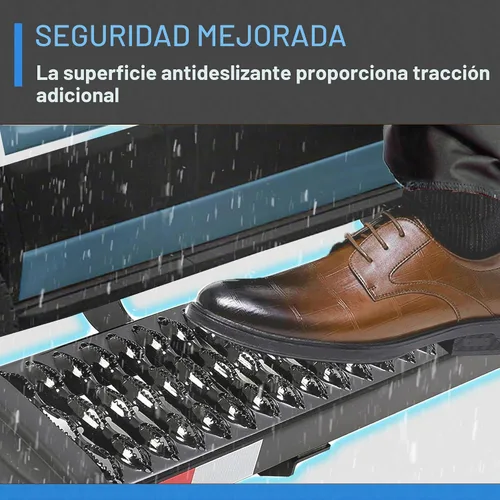 Vista 4 de HECASA Grip Step 55-1/2 pulgadas de acero compatible con Ford Transit 150/250/350 2015 hasta el presente Ford Transit 150/250/350 - Estribo lateral