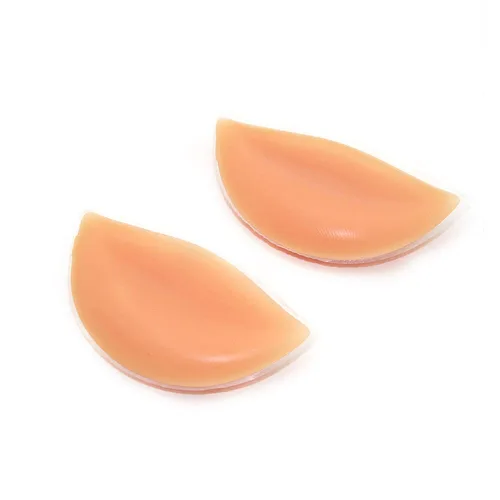 Vista 5 de Insertos de sujetador de silicona, almohadillas de brasier para realzar los senos, inserciones de gel impermeables, reutilizables, levantamiento