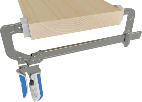 Vista 5 de Kreg Abrazadera de barra de ajuste automático de 8 pulgadas, autoajustable, liberación rápida con una sola mano, abrazadera para carpintería