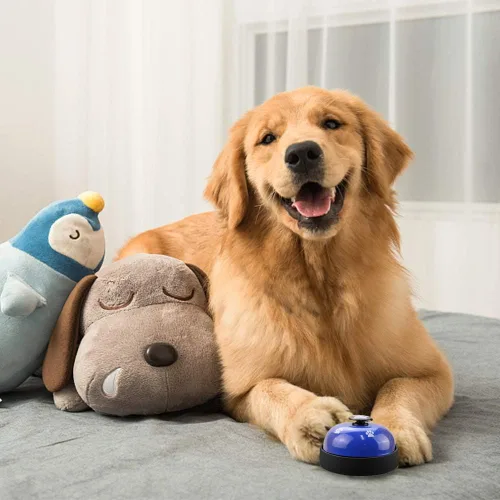 Vista 2 de Comsmart Campana de entrenamiento para perros, juego de 2 campanas de entrenamiento para perros y cachorros, timbre de puerta para perros y gatos