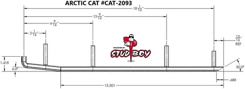 Vista 4 de Stud Boy Barra Deuce - 4.5 pulgadas CAT-D2093-45