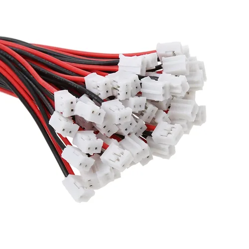 Vista 2 de daier 20 juegos Mini Micro Jst 2.0 Ph 2-Pin conector macho con cable de 5.906 in y hembra