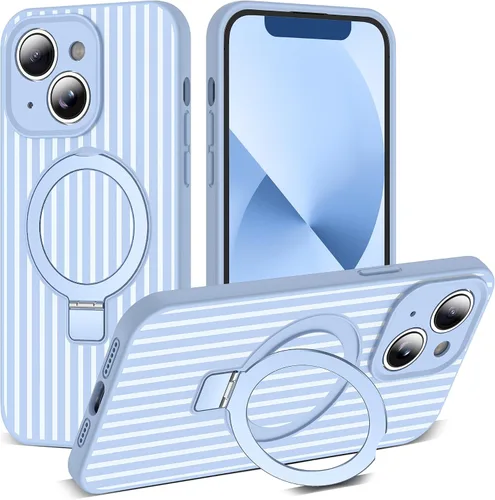 Vista 105 de SKYLMW Funda diseñada para iPhone 11 con soporte magnético invisible Compatible con Mag-Safe, a prueba de caídas de grado militar, a prueba