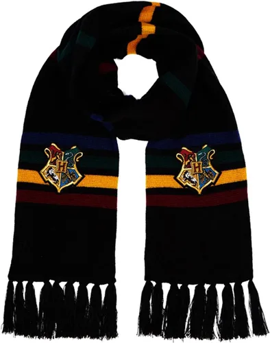 Vista 4 de Harry Potter Knitted Scarf, House Colors with Crest Design Gryffindor