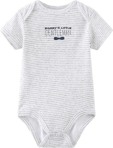 Vista 49 de Conjunto de canastilla para bebé, 9 piezas, conjunto de mamelucos y pantalones, conjunto de regalo unisex para bebé