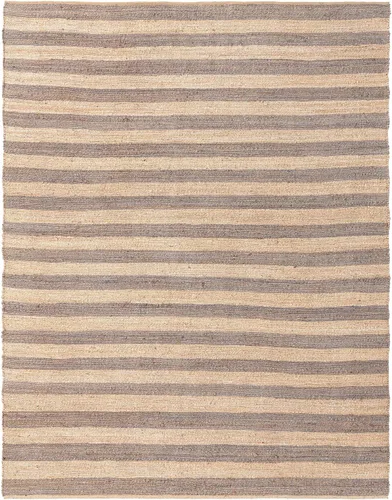 Vista 18 de Unique Loom Alfombra trenzada de la colección de yute – Bina (2' 2" x 3' 1", rectangular, gris marfil)